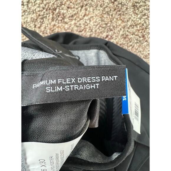 Men's Haggar Slim Straight Dress Pant, NWT, 36"x30", black - Picture 7 of 9